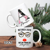 Personalized Customized Retirement Gift For Woman Init Letter Custom Coffee Mug 11Oz