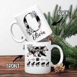 Personalized Init Letter Monogram Birthday Gifts For Mom From Daughters, Son,Kids Coffee