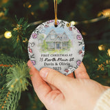 Personalized First Christmas in New Home Ornament 2025 3D Inflated Effect