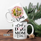 Personalized Dog Mom Gifts For Women Init Letter Custom Mug 11Oz, Dog Mom Gifts Coffee