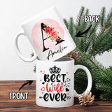 Personalized Customized Gift For Wife Init Letter Custom Coffee Mug 11Oz Gifts For Wife