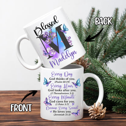 Personalized Customized Christian Gifts Init Letter Coffee Mug 11Oz