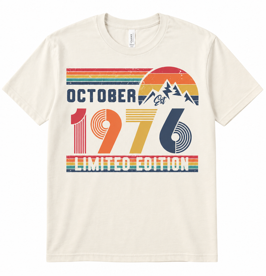 October T Shirt Birthday Vintage | Any Year