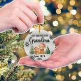 Personalized Gift Christmas Grandma Custom 3D Inflated Effect Ornament