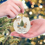 Personalized Baby's First Christmas Ornament 2025
