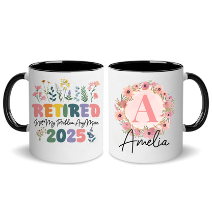 Retirement Gift For Woman Personalized Init Retire Coffee Mug 11Oz