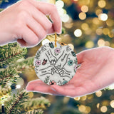 Personalized Customized Holding Mom Hand 3D Effect Ornament