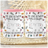 Personalized Custom Map Distance Effect Mom And Daughter Coffee Mug 11Oz 15Oz