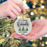 Personalized Friendship Christmas Ornament Custom 3D Inflated Effect Ornaments