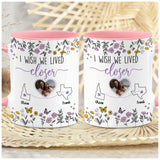 Personalized Map Distance State Floral Coffee Mug, Custom Long Distance