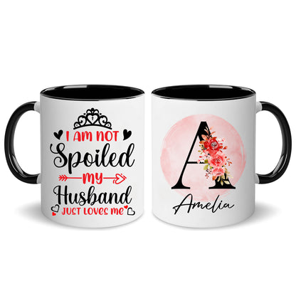 Personalized Customized Gift For Wife Init Letter Custom Coffee Mug 11Oz Mothers Day