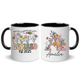 Personalized Customized Retirement Gift For Woman Init Letter Custom Coffee Mug 11Oz Retirement