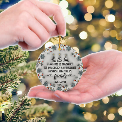 Personalized Ornament 3D Inflated Effect Coworker Gifts For Women