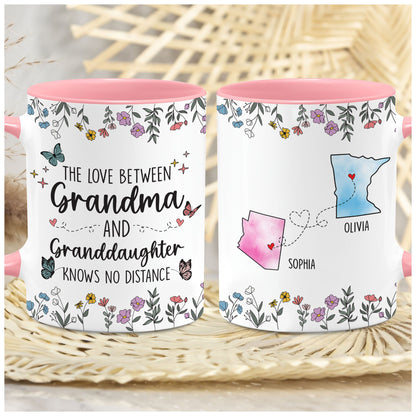 Personalized Choose States Names Coffee Mug Grandma And Granddaughter