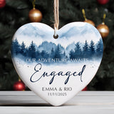 Personalized Ornament Engagement Gifts for Couples