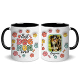 Personalized Custom Image 2D Dog Mom Coffee Mugs 11Oz Photo & Name
