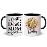 Personalized Dog Mom Gifts For Women Init Letter Custom Mug 11Oz, Dog Mom Gifts Coffee