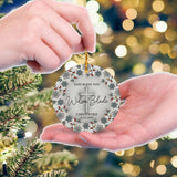 Personalized Christening Custom 3D Inflated Effect Ornament Custom Name