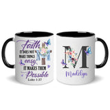 Personalized Customized Christian Gifts Init Letter Religious Mug Custom Name