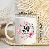 Personalized Monogram 30th 40th 50th... Birthday Coffee Mug 11Oz 15Oz