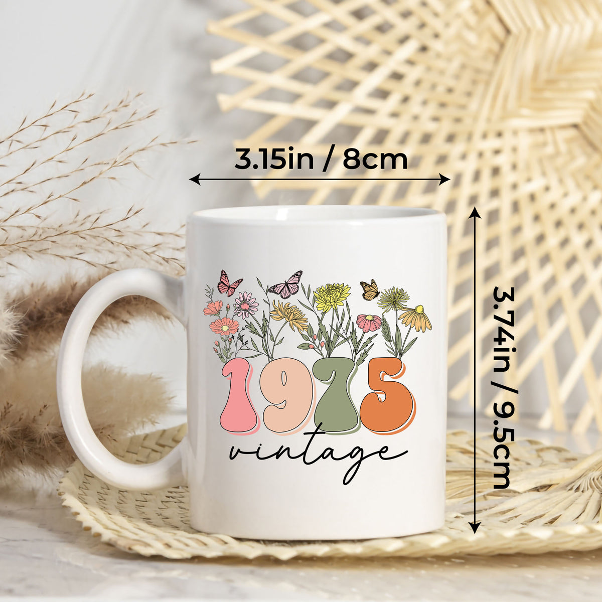Personalized Initial Monogram Coffee Mugs - Birthday Gifts For Her, Women, Best Friend