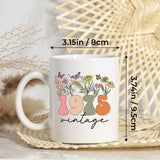 Personalized Initial Monogram Coffee Mugs - Birthday Gifts For Her, Women, Best Friend