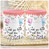 Personalized Map Distance State Coffee Mug Floral Custom