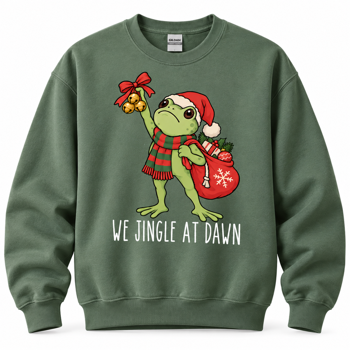 We Jingle At Dawn Frog Funny Christmas T Shirt
