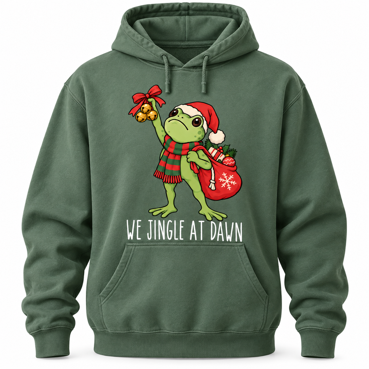 We Jingle At Dawn Frog Funny Christmas T Shirt