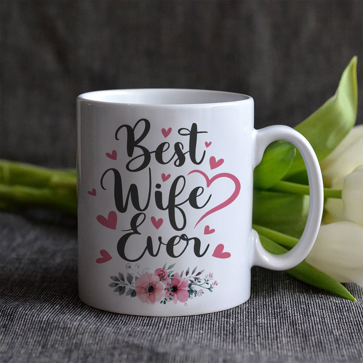 Personalized Wife Coffee Mug Vintage 11Oz 15Oz Custom Year