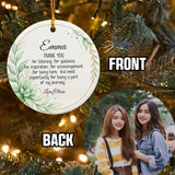 Personalized Thank You Ornament 3D Inflated Effect, Appreciation Gift For Women