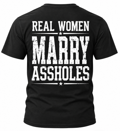Funny Couple T Shirt | Wife Husband Assholes