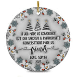 Personalized Ornament 3D Inflated Effect Coworker Gifts For Women