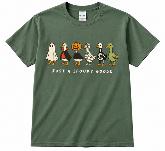 Just A Spooky Goose Halloween T Shirt