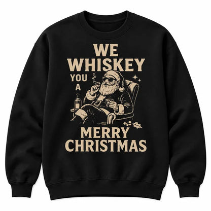 We Whiskey You a Merry Christmas Funny T Shirt