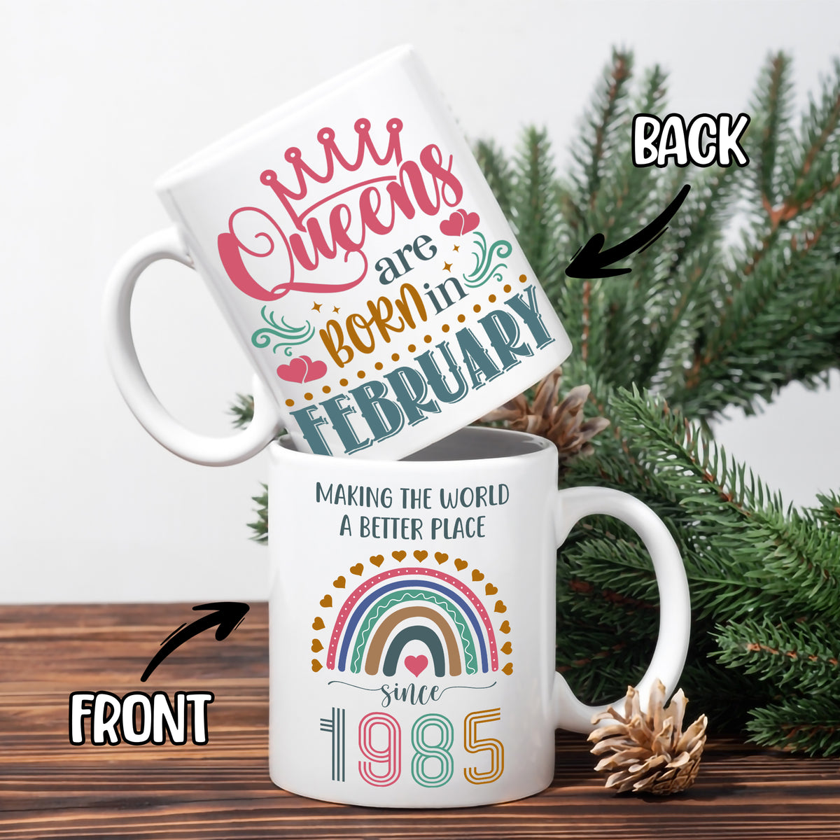 Personalized Women Coffee Mug 11Oz 15Oz Custom Year
