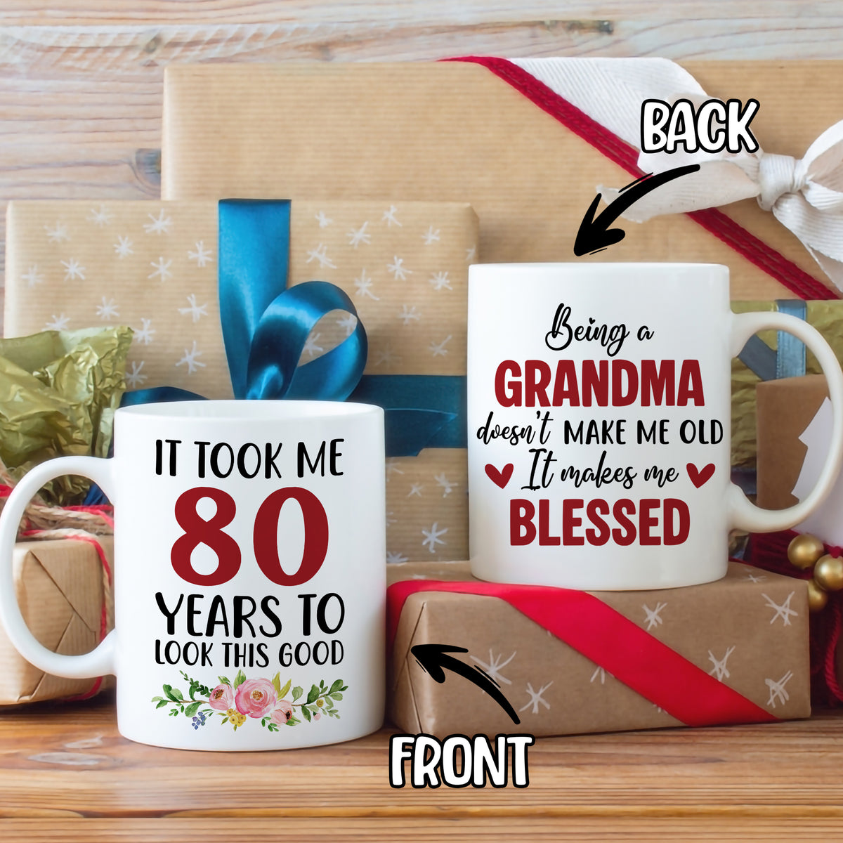 Personalized Grandma Coffee Mug Birthday Christmas Gift