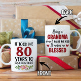 Personalized Grandma Coffee Mug Birthday Christmas Gift