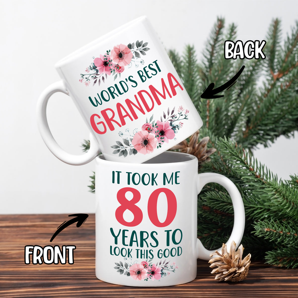 Personalized Grandma Birthday Gifts Coffee Mug 11Oz 15Oz