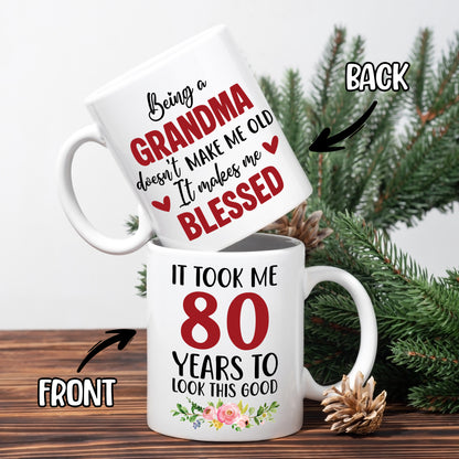 Personalized Grandma Coffee Mug Birthday Christmas Gift