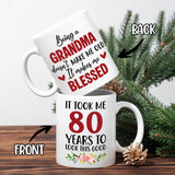 Personalized Grandma Coffee Mug Birthday Christmas Gift