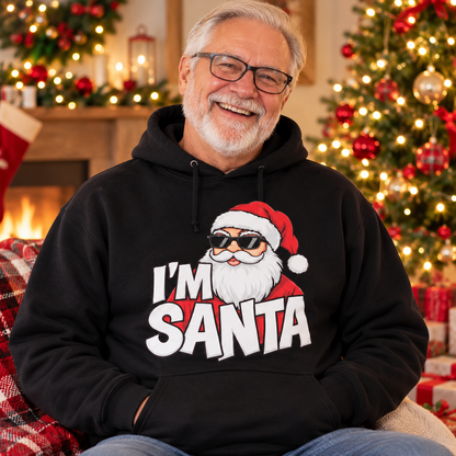 Funny Christmas Couple Shirts, I'm Santa & I'm So Good Santa Came Twice Matching Holiday T-Shirts