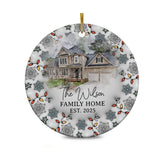 Personalized Custom Family Photo Ornament 2025 3D Inflated Effect