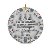 Personalized Ornament 3D Inflated Effect Coworker Gifts For Women