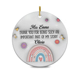 Personalized Teacher Appreciation Gifts Ornament 2025 3D Inflated Effect