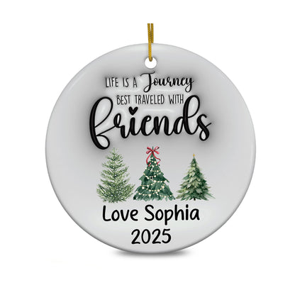 Personalized Friendship Christmas Ornament Custom 3D Inflated Effect Ornaments