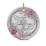 Personalized Christian Custom 3D Inflated Effect Ornament Custom Name Religious
