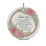 Personalized Thank You Christmas Ornament 3D Inflated Effect Appreciation Gift