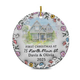 Personalized First Christmas in New Home Ornament 2025 3D Inflated Effect