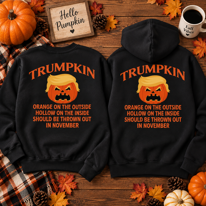 Trumpkin Funny Pumpkin Halloween Sweatshirt & Hoodie, Spooky Season Fall Shirt